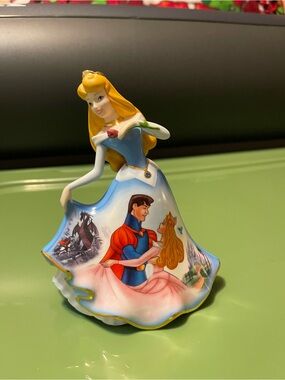 Sleeping Beauty Figurine in Blue and Pink Dress